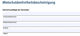 Mietschuldenfreiheitsbescheinigung: PDF-Vorlage & Infos